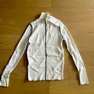 Zara Knit White with Black piping knitwear